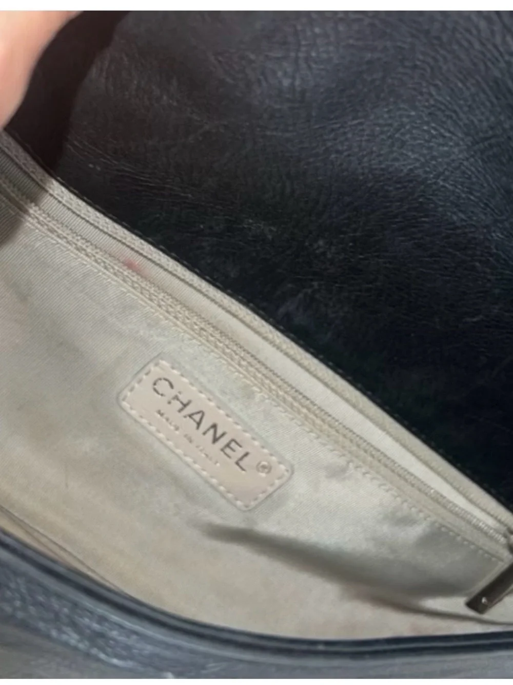 CHANEL Calfskin On the Bund Medium Flap Black